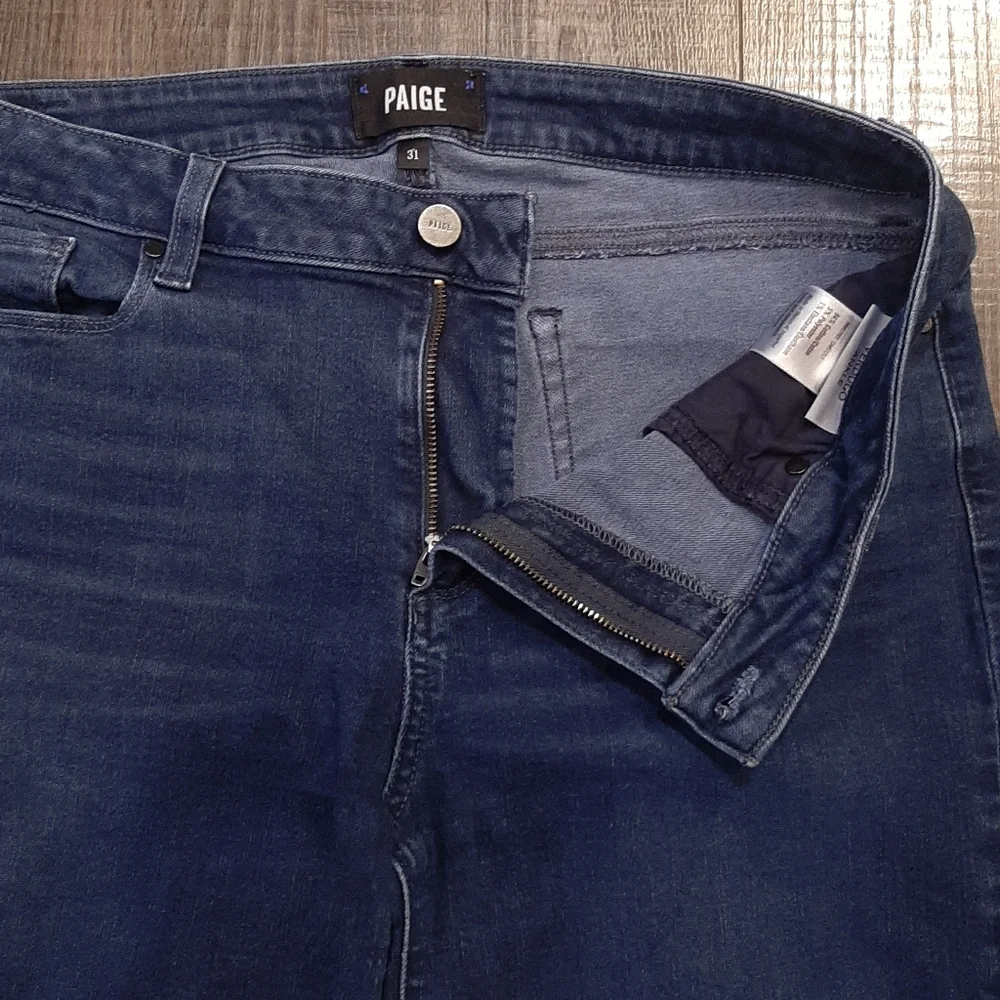 💠PAIGE DENIM Verdugo Ankle Cropped Ultra Skinny Jeans High Waist Womens Size 31